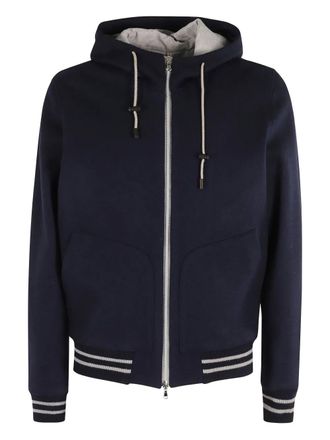 L.B.M. 1911 zip-up hooded jacket - Blue