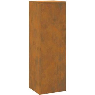 vidaXL Soportes Para Plantas 2 Pcs Oxidado 24 X 24 X 75 Cm Vidaxl