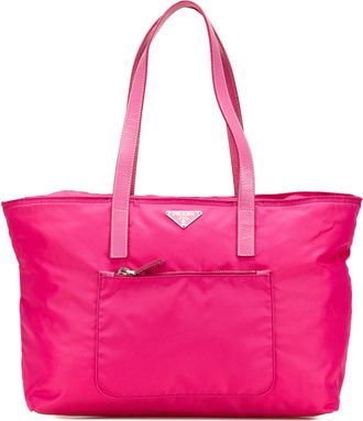 Prada Pre-owned Womens Pink Nylon Tote Bag - Dusty Pink Textile - One Size