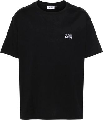 GCDS Gcds, Tops, Heren, Zwart, S, Katoen, TI AMO T-Shirt