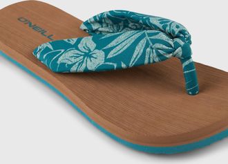 O'Neill Zehentrenner ONEILL DITSY SUN SANDALS, Damen, Gr. 36, gr&uuml;n island sky, Synthetik, Schuhe Zehentrenner, sportlicher Stil, leicht profiliertes Laufsohle