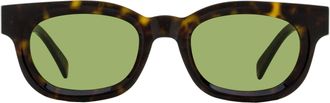 Retro Superfuture Sempre Retro Oval Acetate Sunglasses - Tortoiseshell