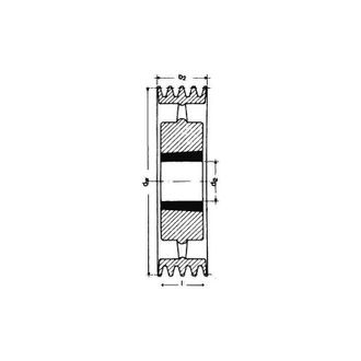 OEM Keilrillenscheibe Spb/17 8-rillig 335 Mmstrecke Taper-buchse 3535