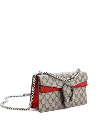 Gucci Dionysus Bag GG Coated Canvas with Crystal Embellished Metal Small shoulder bag - Bruin