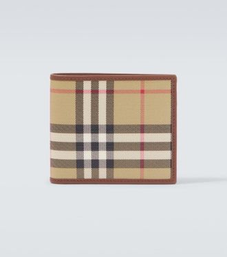 Burberry Burberry Check canvas bifold wallet