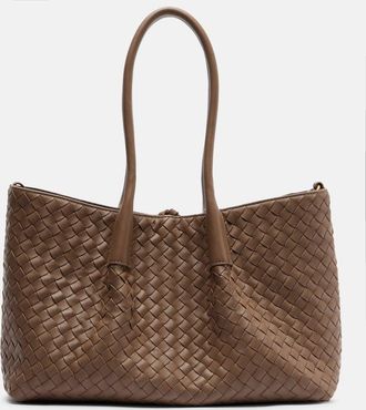 Bottega Veneta Pinacoteca Intrecciato leather tote bag