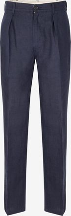 Drake's Bundfaltenhose aus Leinencanvas Games