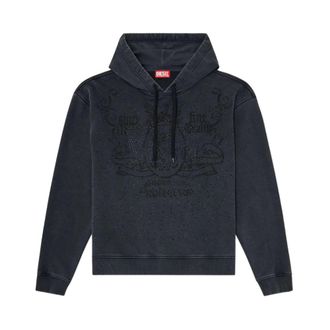 Diesel Heren, Sweatshirts & Hoodies, Grijs, Maat: M