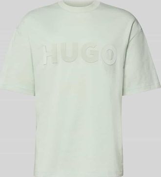 HUGO BOSS Relaxed Fit T-Shirt aus reiner Baumwolle Modell DINKEE in Mint, Gr&ouml;&szlig;e XXL