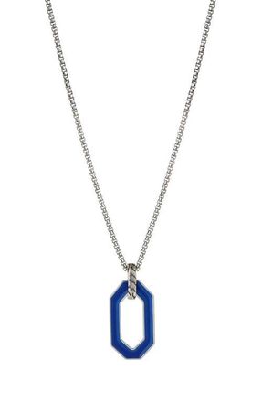 Degs & Sal Mens Ovale Pendant Necklace in Royal Blue at Nordstrom