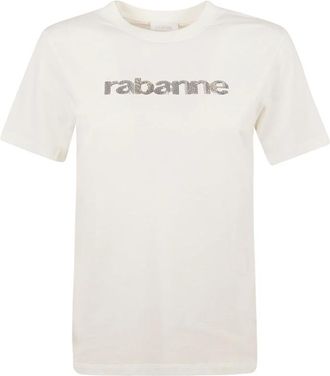 Paco Rabanne Kokosmelk T-shirt & Polo - Dames - T-shirts - Wit - M - Katoen - Tops