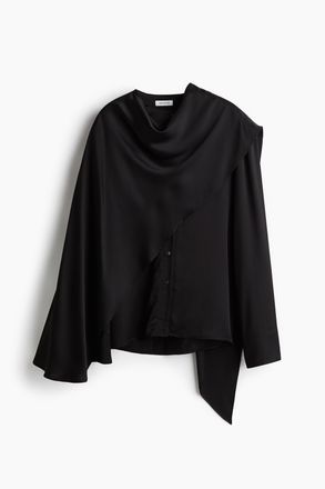 H&M Cape-Bluse - Schwarz