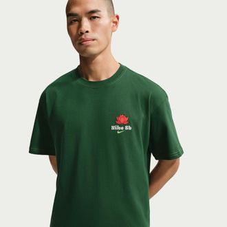 Nike Mens Nike SB Skate T-Shirt in Green | IH1478-341