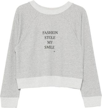 Victoria Beckham Constance Sweatshirt - Dames - Sweatshirts - Grijs - M - Katoen - Hoodies & sweatvesten