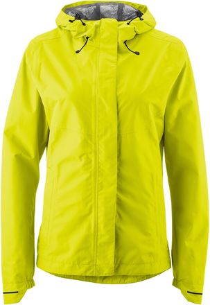Gonso Fahrradjacke GONSO SAVE JACKET ESSENTIAL W, Damen, Gr. 34, gelb, 100% Polyester, Rundhals, Jacken Fahrradjacke, Damen Regenjacke wind- und wasserdicht