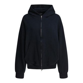 Balenciaga Zip-throughs, female, Black, XS, Flipped Uni Zip-up Hoodie