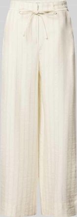 Selected Regular Fit Weite Hose aus Lyocell-Viskose-Mix Modell MARIE-JOHANNE in Offwhite, Gr&ouml;&szlig;e 34