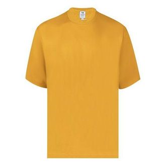 adidas Mens Y-3 SS21 Classic Offset Logo Short Sleeve Yellow GV4188