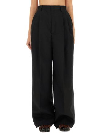 Moschino Black Tailored Pleated Pants
