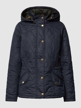 Barbour Steppjacke mit abnehmbarer Kapuze Modell MILLFIRE in Marine, Größe 36