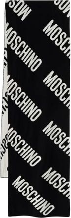 Moschino Scarf 50240 - unisex - Wintersjaals - Zwart - ONE Size - Wol - Accessoires