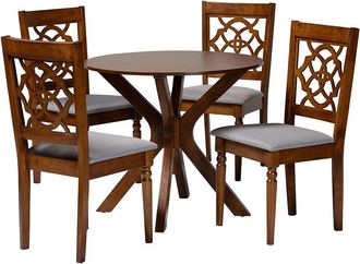 Baxton Studio Sadie Modern 5pc Dining Set
