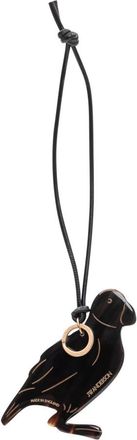J.W.Anderson Decoratieve Vogelvormige Bedel - Dames - Kettingen - Zwart - ONE Size - Leer - Accessoires