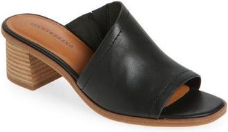 Lucky Brand Lerkie Block Heel Sandal in Black 04 at Nordstrom, Size 11