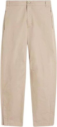 Lanvin Wijde Broek - Heren - Wijde Broeken - Beige - XS - Katoen - Broeken
