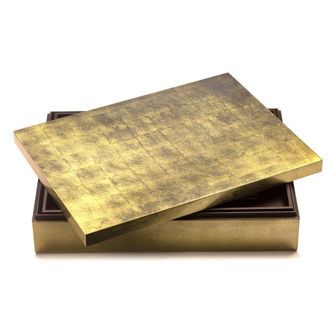 Posh Trading Company Grand Matbox Silver Leaf - Gold | Size: 12 Pack