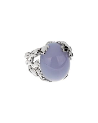 Dior 18K 40.04 ct. tw. Diamond & Chalcedony Cocktail Ring (Authentic Pre-Loved)