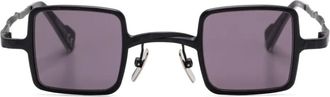 Kuboraum square-frame sunglasses - unisex - Metal (Other) - One Size - Black