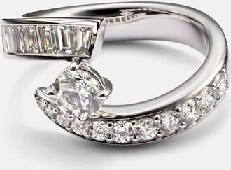 Bucherer Anello Inner Fire in oro bianco 18kt con diamanti