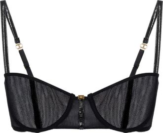 Elisabetta Franchi Reggiseno semi trasparente - Nero