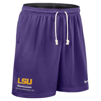 Nike LSU Sideline Reversible Nike Mens Dri-FIT College Shorts in Purple | 03BF522RLSN-RJ3