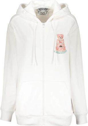 Moschino Dames, Sweatshirts & Hoodies, Wit, Maat: 3XS Katoen