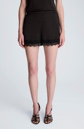 Kenneth Cole Tonal Lace Shorts in Black at Nordstrom, Size X-Large