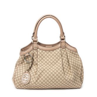 Gucci Pre-owned Womens Small Sukey Tote Shoulder Bag - Beige - One Size