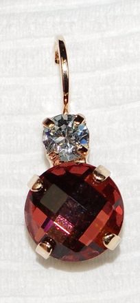 Mariana Womens Creme Brulee Earrings In Burgundy