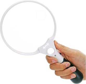 OEM Lupa De Lectura De 137 Mm Con 3 Led, Aumento De 2x/4x/25x, Lupa Port&aacute;til Para Lectura, Inspecci&oacute;n, Coleccionismo Y Pasatiempos