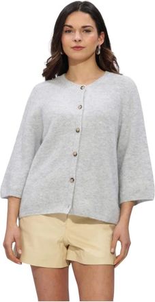 Knit-ted Dames, Truien, Grijs, Maat: S