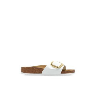 Birkenstock Sliders, female, White, Size: 12 US Madrid Big Buckle Slides