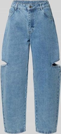 Karo Kauer Wide Leg Jeans mit Cut Out in Blau, Gr&ouml;&szlig;e XL