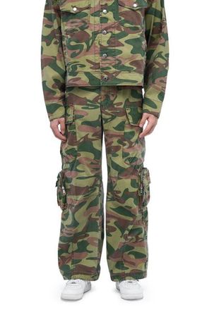 AlphaStyle Malaga Cargo Pants in Green at Nordstrom, Size Xx-Large