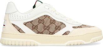Gucci Re-Web Low-top Sneakers - Dames - Sneakers - Wit - 41 EU - Leer - Schoenen