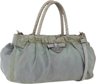 Prada Pre-owned Vintage Handtas - Dames - Vintage Schoudertas - Groen - ONE Size - Nylon - Vintage