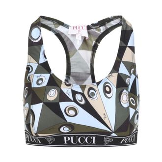 Pucci Sport Bras, female, Multicolor, Size: XS Polyamide Bra Top