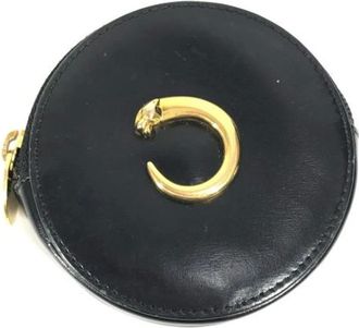 Cartier Pre-owned Wallets, female, Black, Size: ONE SIZE Pre-owned Vintage Leather Wallet