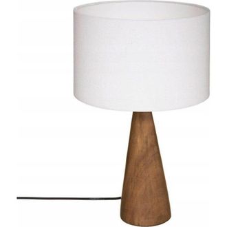 Atmosphera L&aacute;mpara &laquo;aina&raquo; - Madera Y Blanco H46 Cm - Atmosphera Cr&eacute;ateur DInt&eacute;rieur
