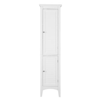 Teamson Home Teamson Home - Columna Armario De Ba&ntilde;o Mueble De Ba&ntilde;o De La Pared Blanco Moderno Madera Teamson Elg-588
